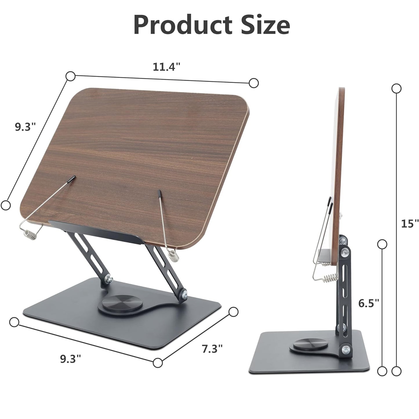 DULEC 360° Adjustable Durable Foldable Book Stand, Father's Day