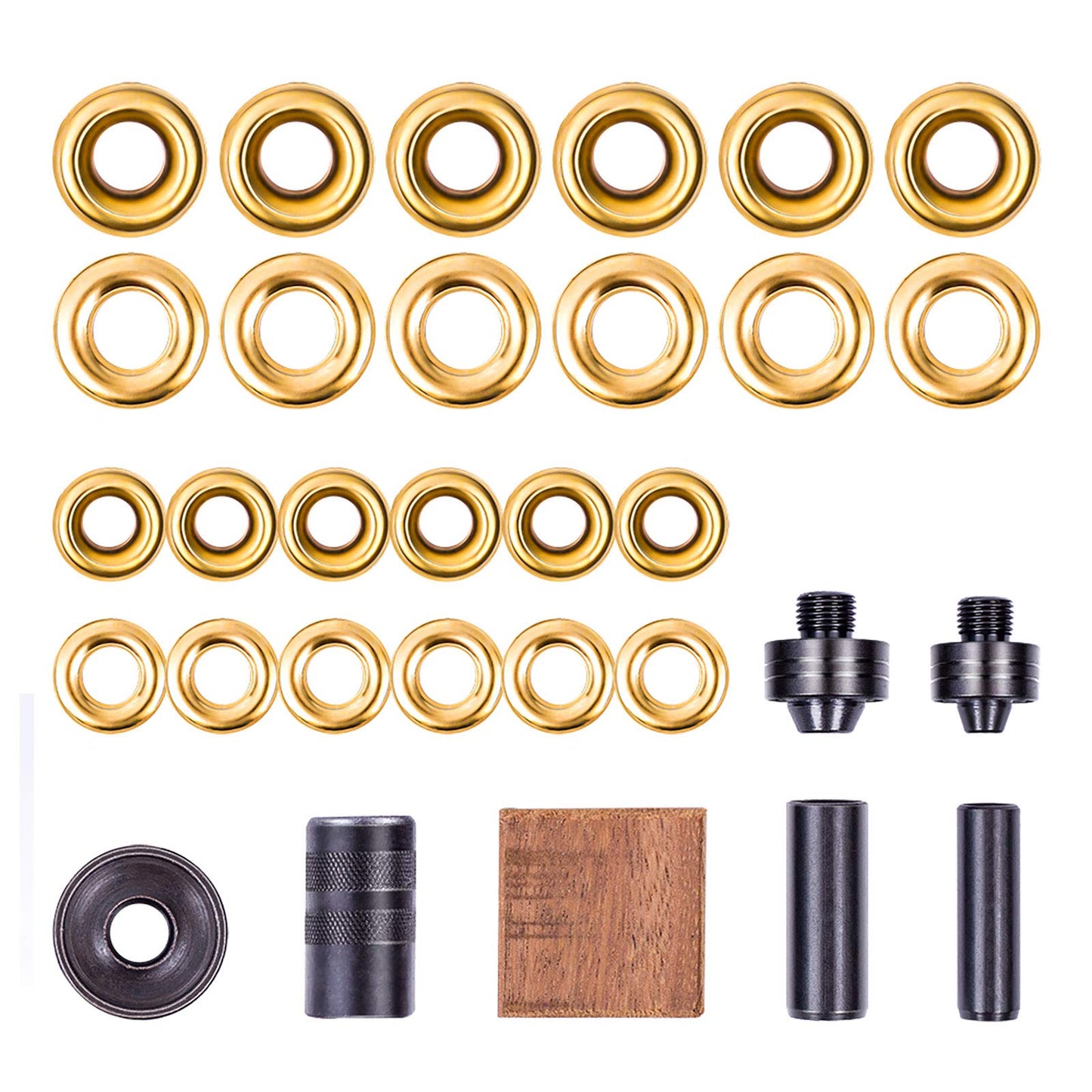 Neu Master Grommet Kit NH1003K, 3/8" and 1/2" Solid Brass Grommets