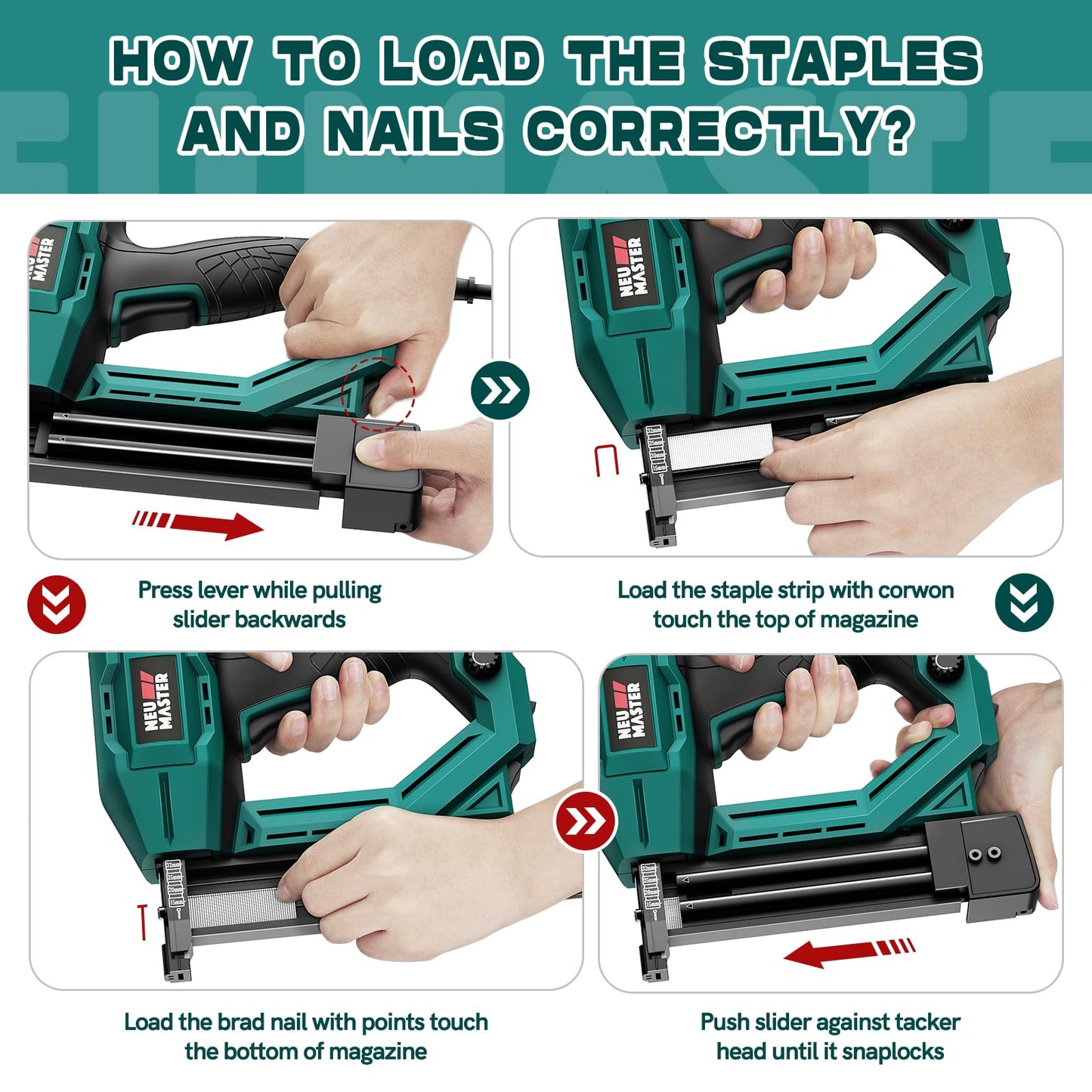 Neu Master Electric Nail Gun/Staple Gun NTC0040