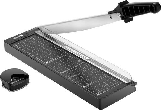 Tiagowell Guillotine Paper Cutter with Safety Guard and Blade Lock, 12" Cutting Length