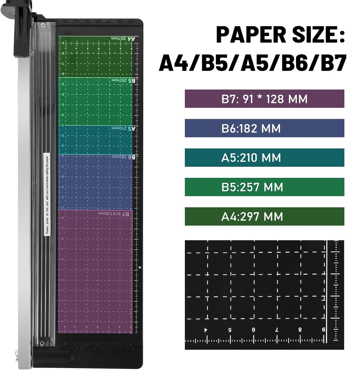 Tiagowell Guillotine Paper Cutter with Safety Guard and Blade Lock, 12" Cutting Length