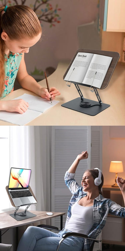 DULEC 360° Adjustable Durable Foldable Book Stand, Father's Day