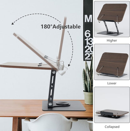 DULEC 360° Adjustable Durable Foldable Book Stand, Father's Day