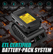 New Battery System 2.0AH Battery Pack with 2.4A Charger - Not Compatible for Old Battery System
